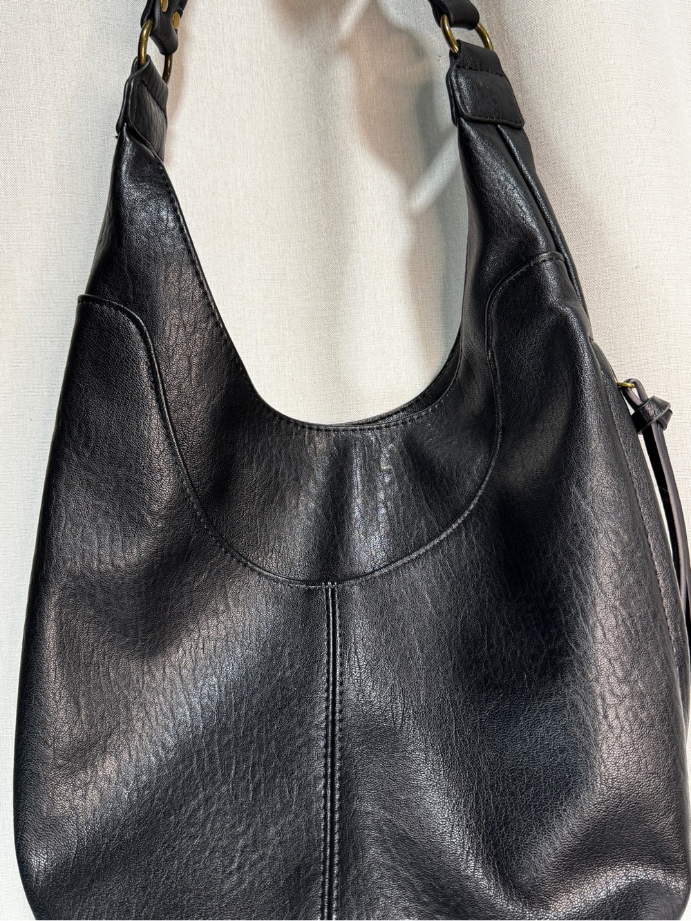 Antik Kraft Kasey Hobo Black Medium Bag Western Detailed Strap Side Zip Pocket